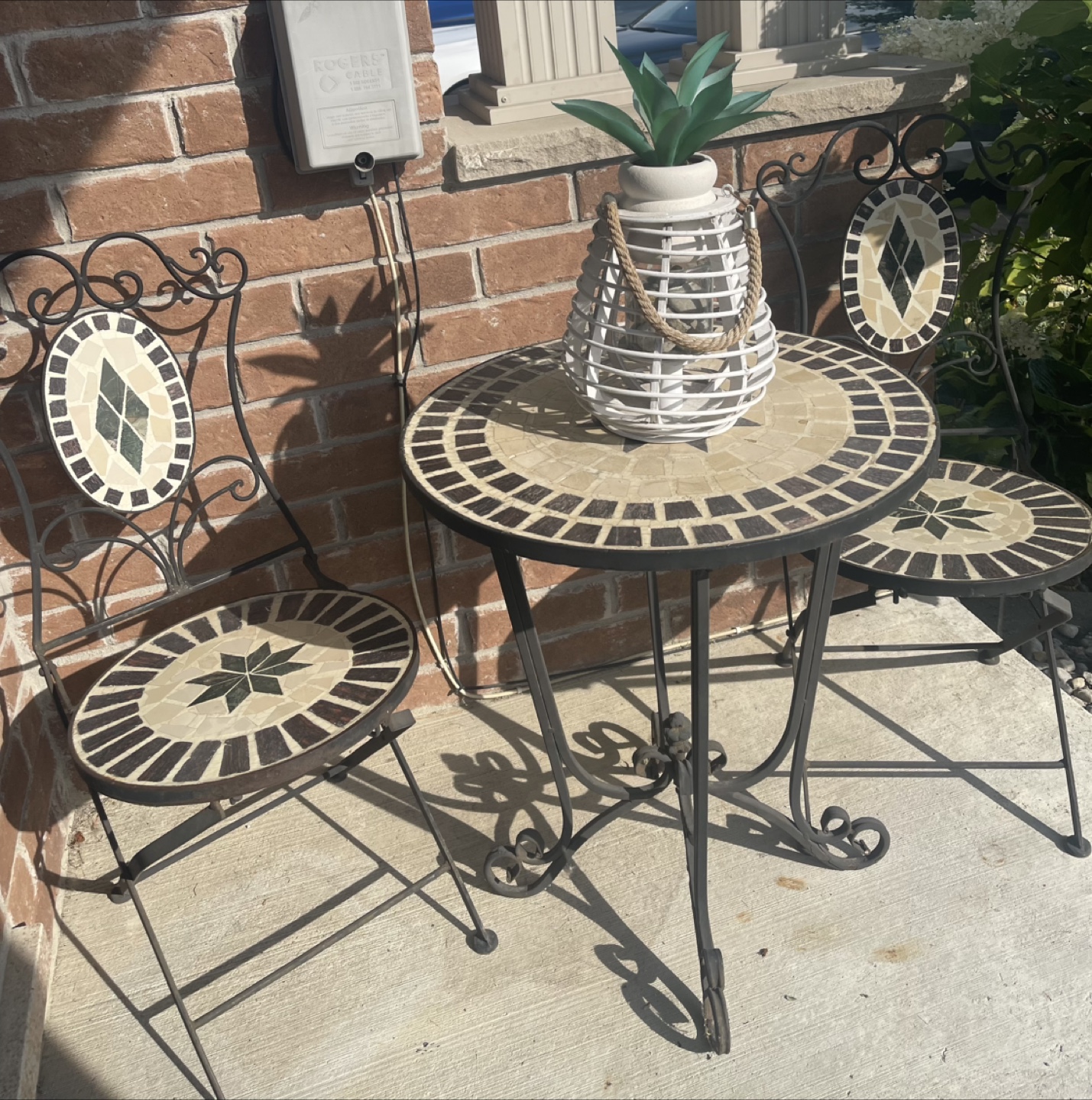 Mosaic Bistro Set - Table and 2 Chairs