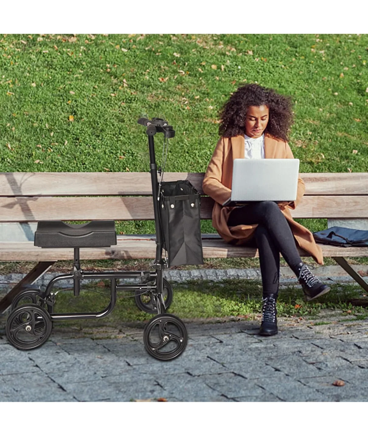 OKSTENC Economy Knee Walker - Steerable Knee Scooter image indicator(6)