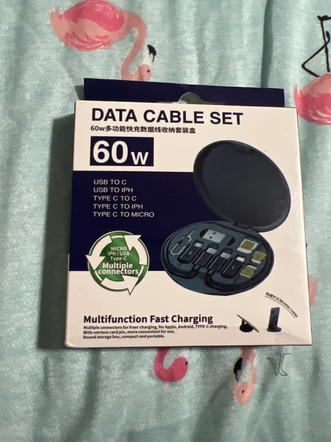 60W Multifunction Fast Charging Data Cable Set thumbnail