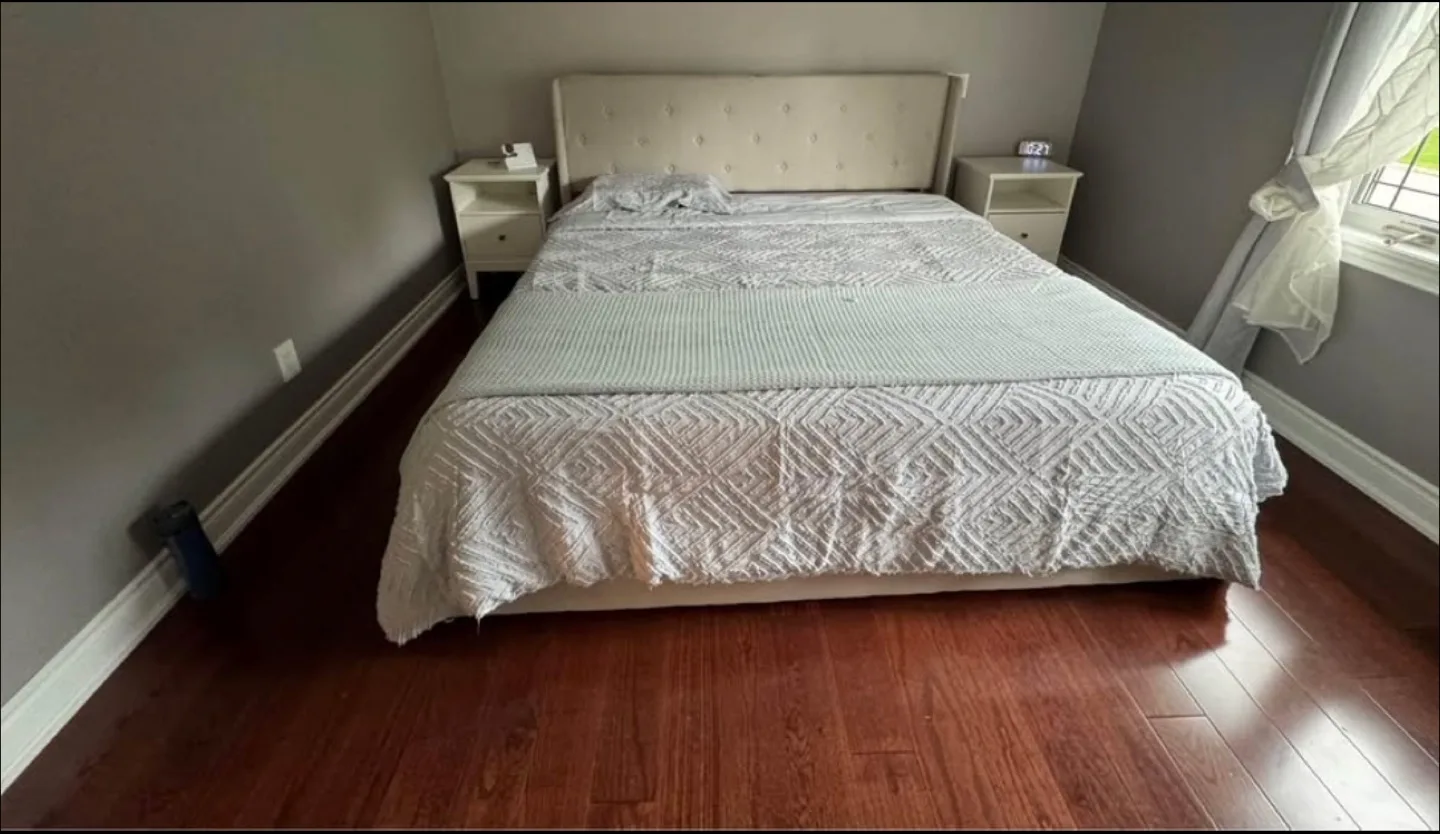 Queen Size Bed Frame with Storage & Charging Station thumbnail