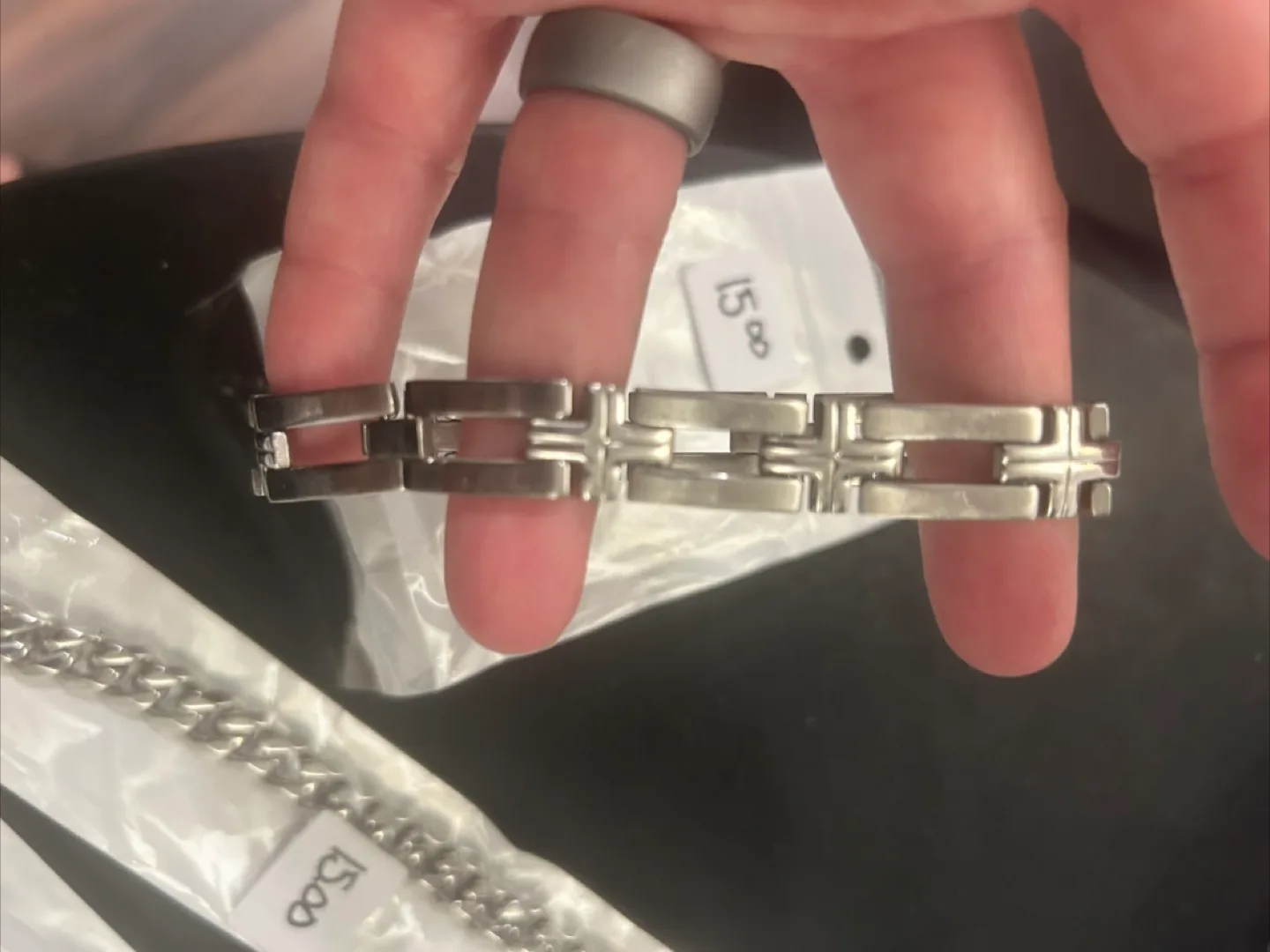 Silver Curb Chain Bracelet image indicator(7)