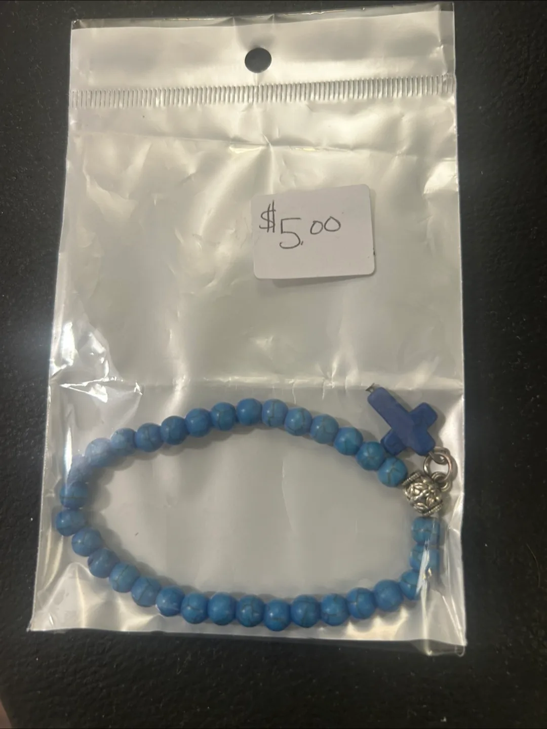 Beaded Cross Charm Bracelet image indicator(5)