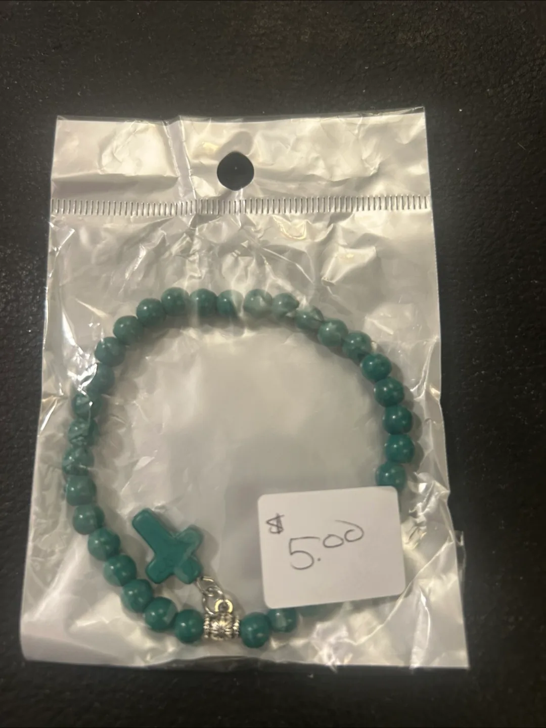 Beaded Cross Charm Bracelet image indicator(3)