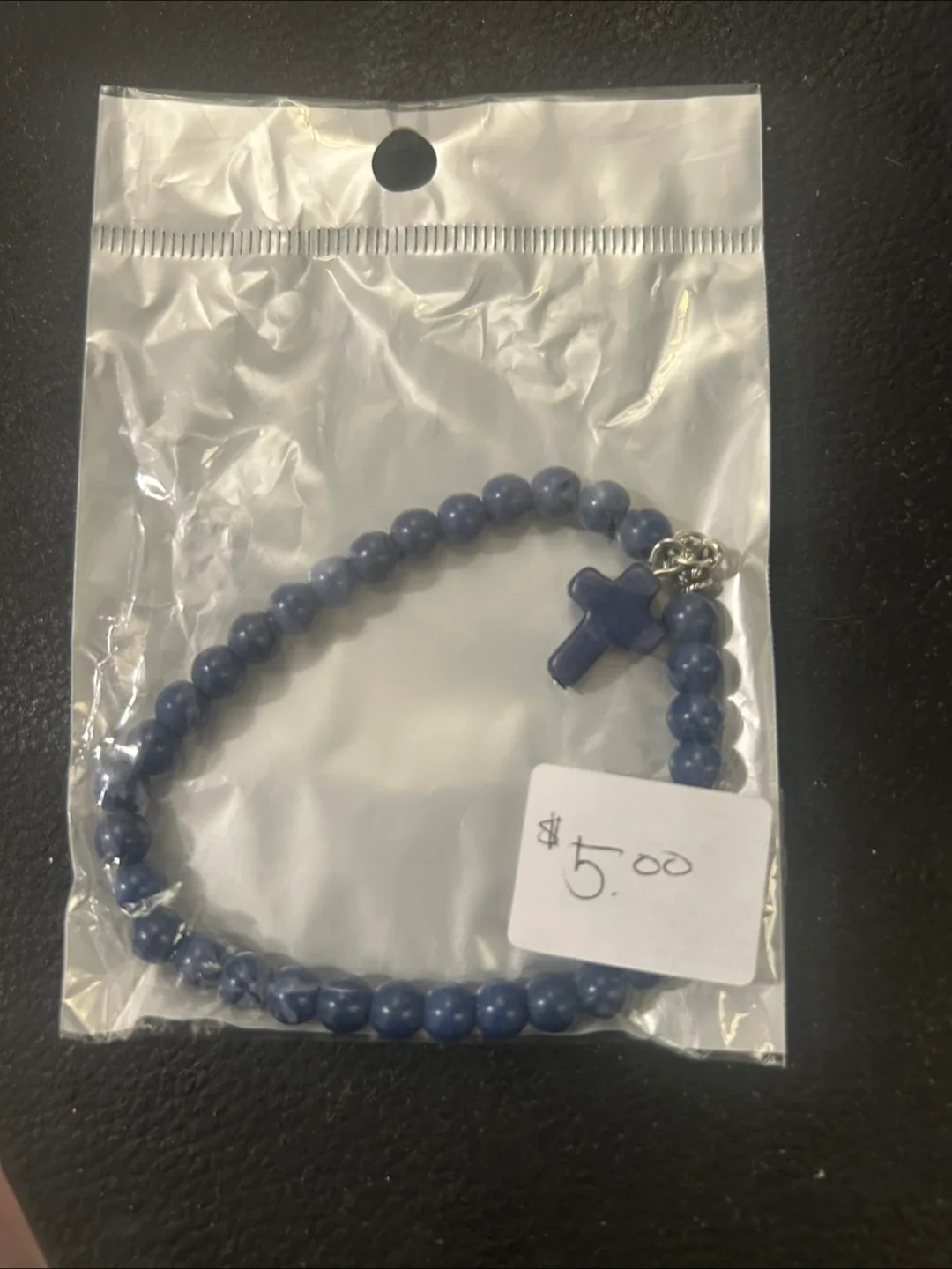 Beaded Cross Charm Bracelet image indicator(4)