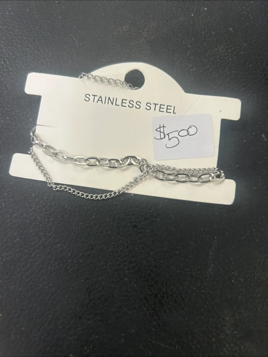 Stainless Steel initial bracelets or anklets image indicator(4)