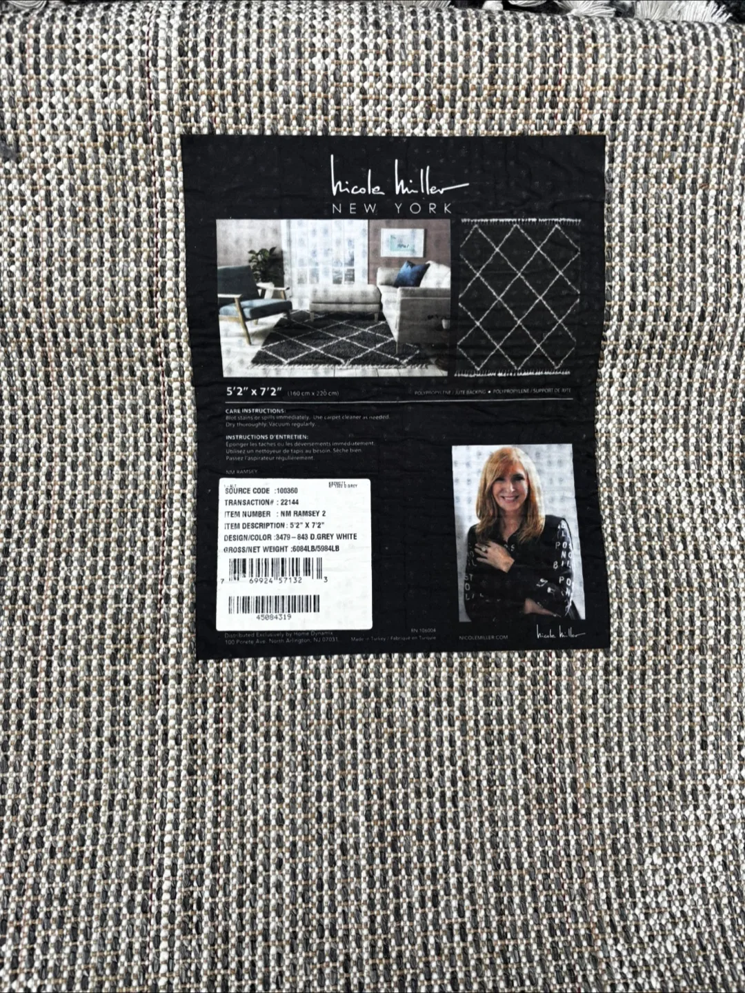 nicole miller NEW YORK Rug 5'2" x 7'2" image indicator(2)