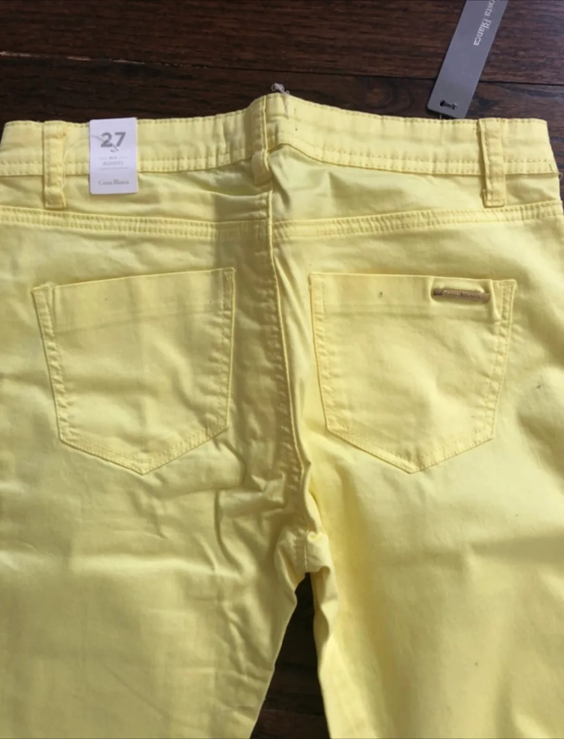 Costa Blanca pants  Bright yellow, size 27 New with tags thumbnail