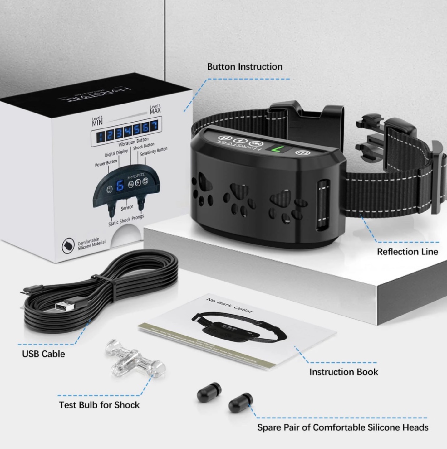 New in Box HVRSTVILL Dog Training Shock Collar