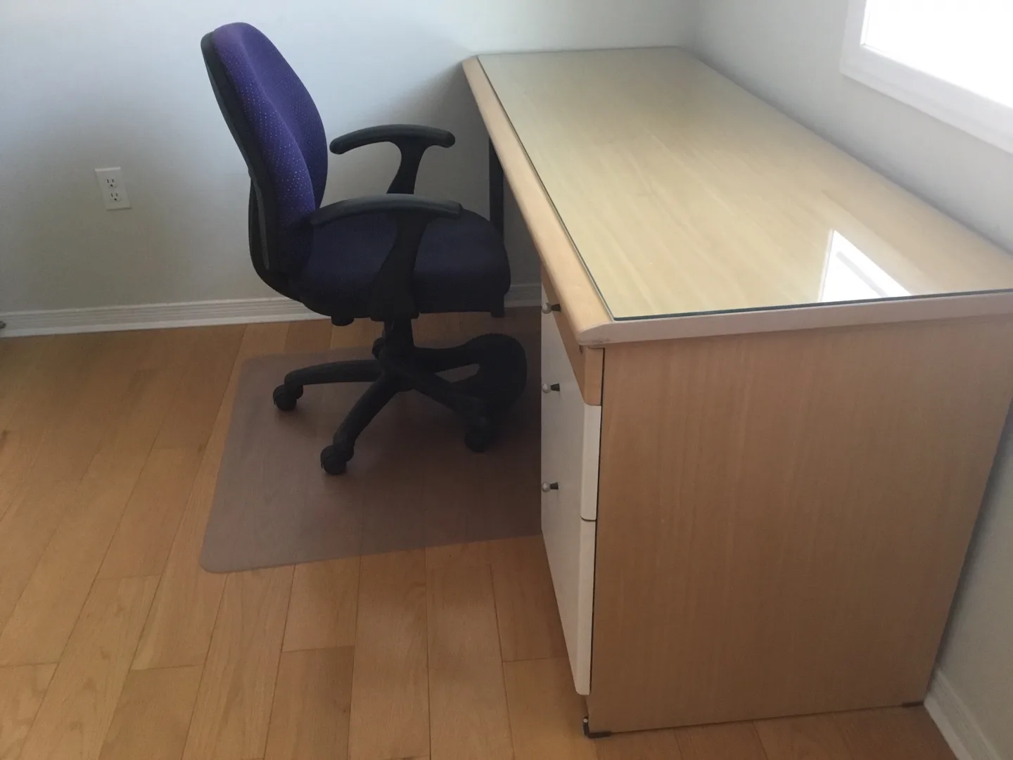 Office Desk with Glass Top thumbnail