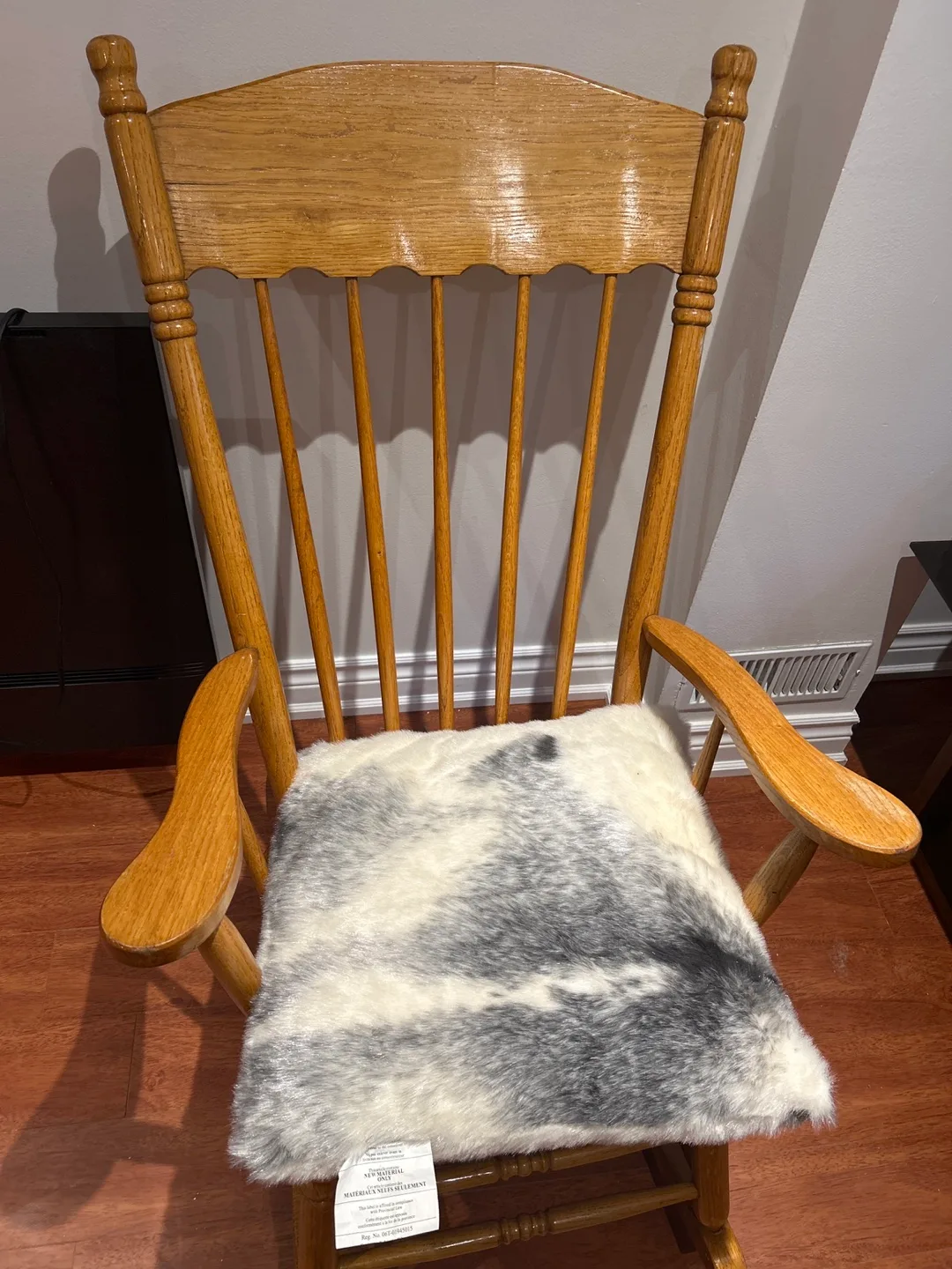 Wooden Rocking Chair with Cushion thumbnail
