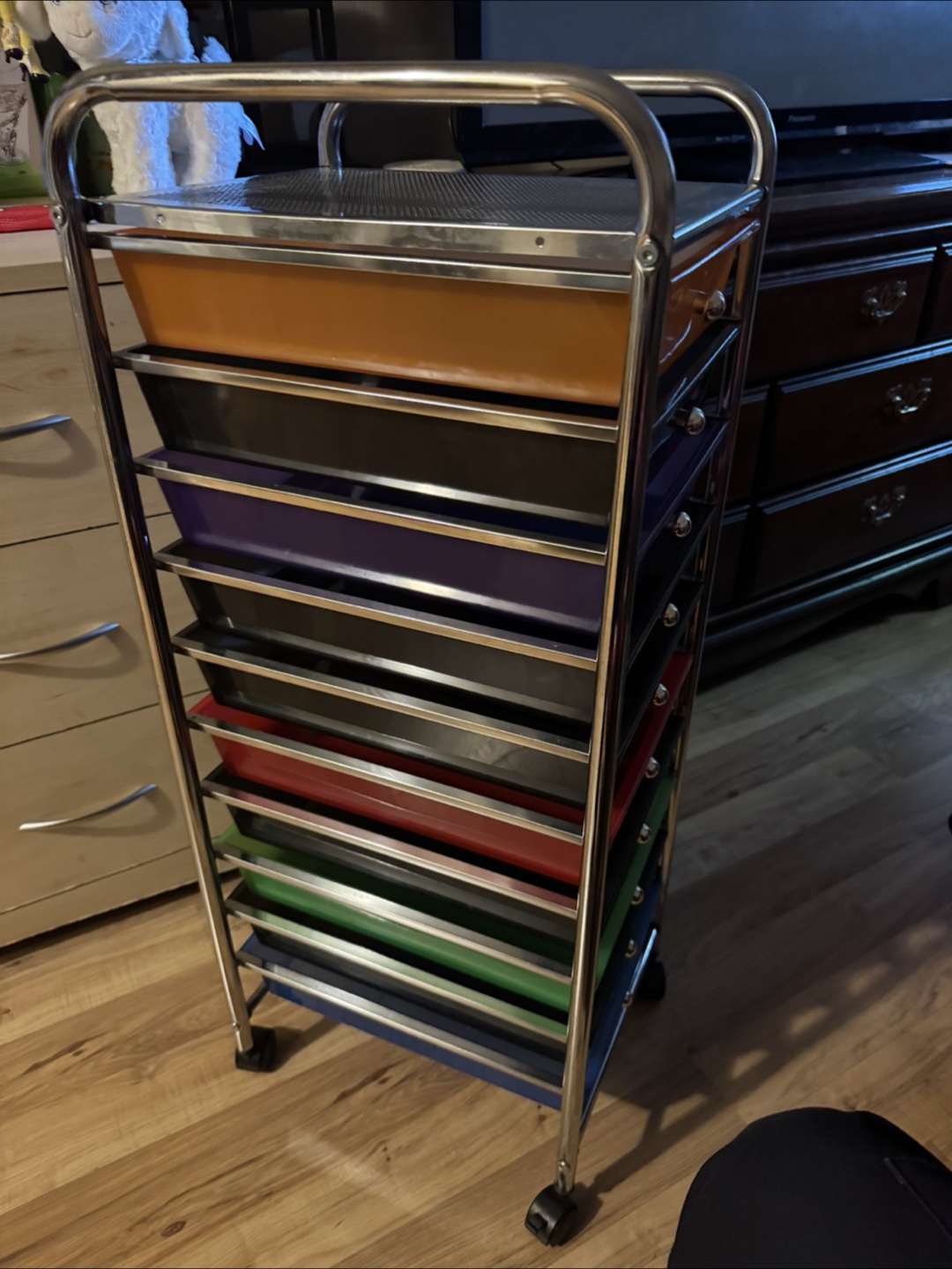 Rolling Utility Cart with 10 Drawers - photo 2