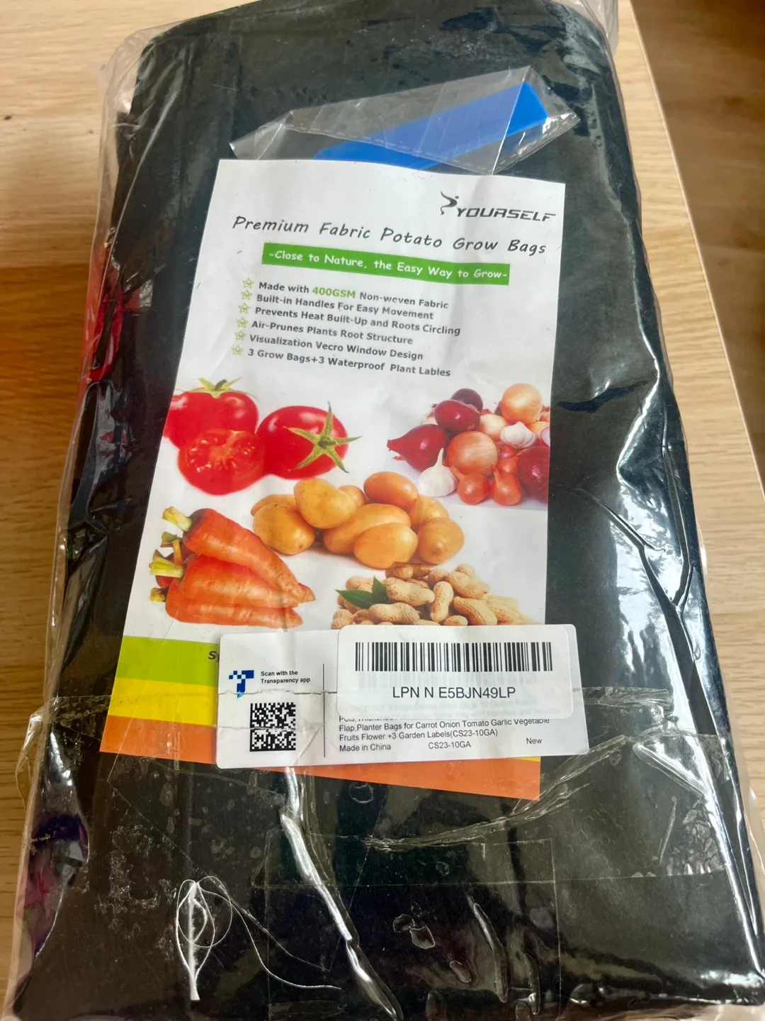 3 YOURSELF Potato Grow Bags - New in Package! thumbnail
