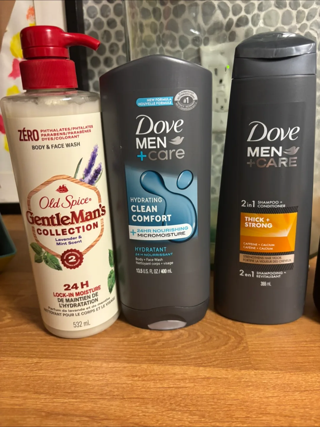 Men's Body Wash Lot: Dove, Old Spice, Every Man Jack thumbnail