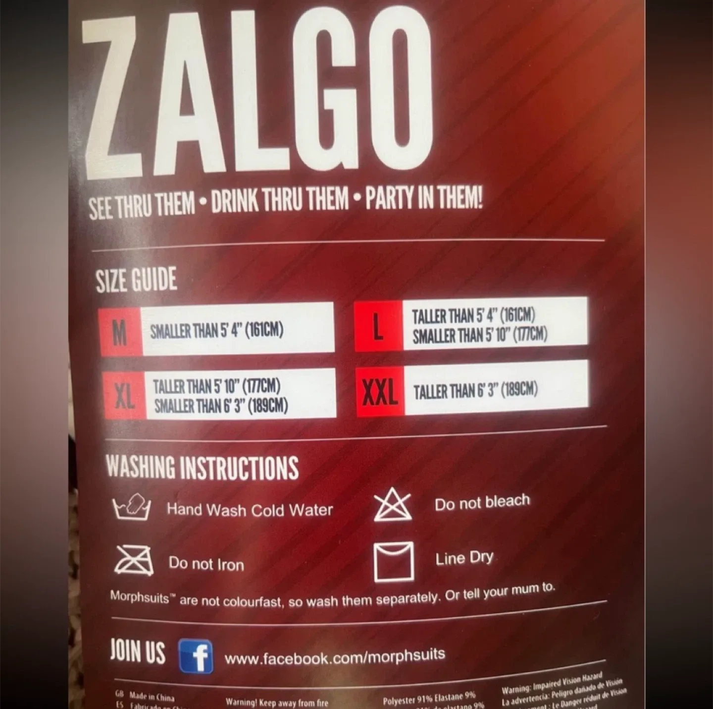 Halloween Costume ZALGO Morph Suit image indicator(6)