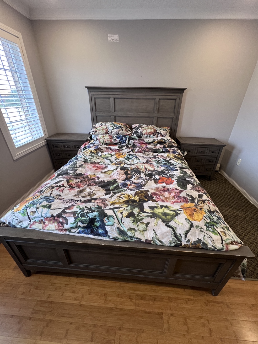 Bedroom Set - Bed Frame, Headboard, Nightstands