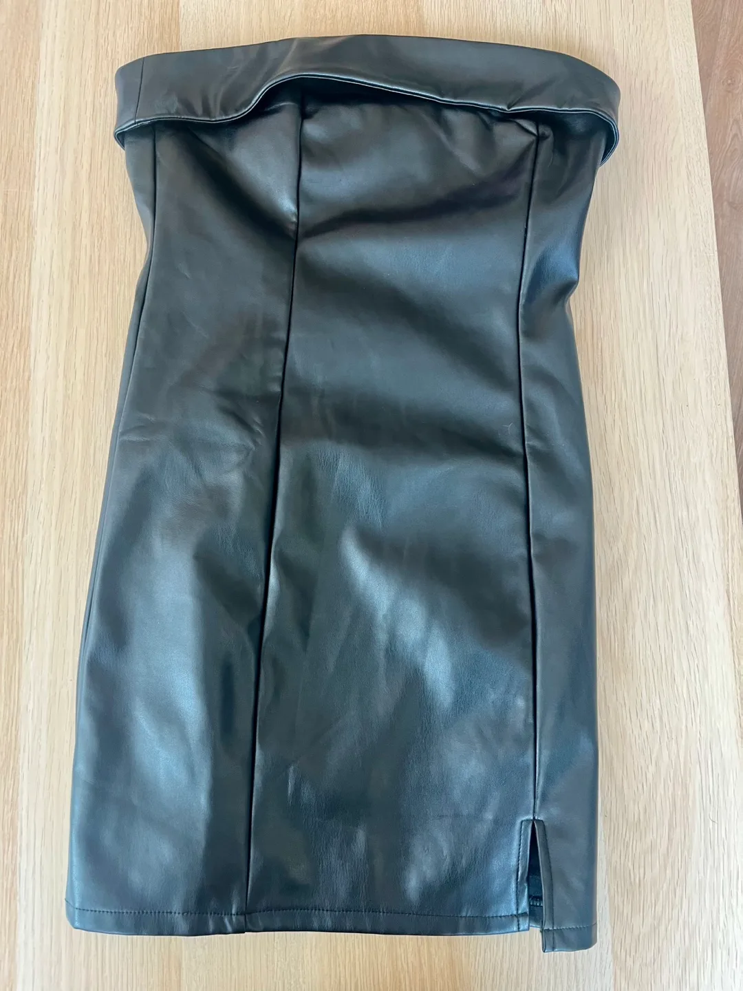 New Forever 21 Faux Leather Top Size Small thumbnail