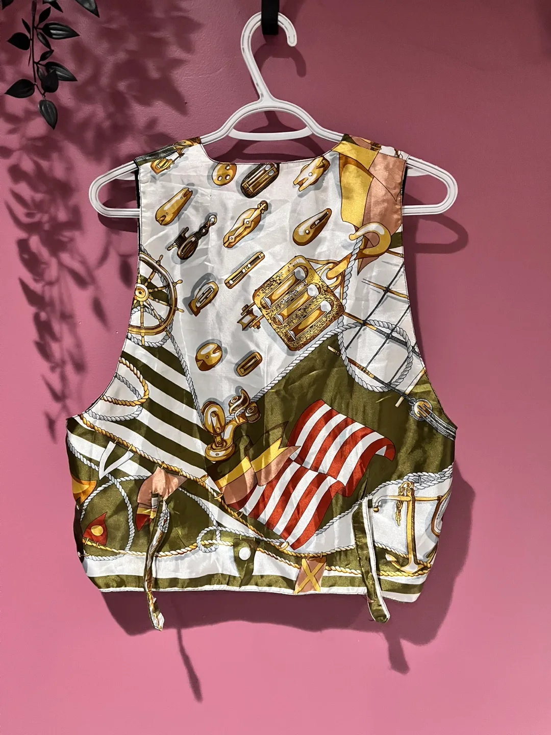 Vintage Nautical Print Vest image indicator(2)