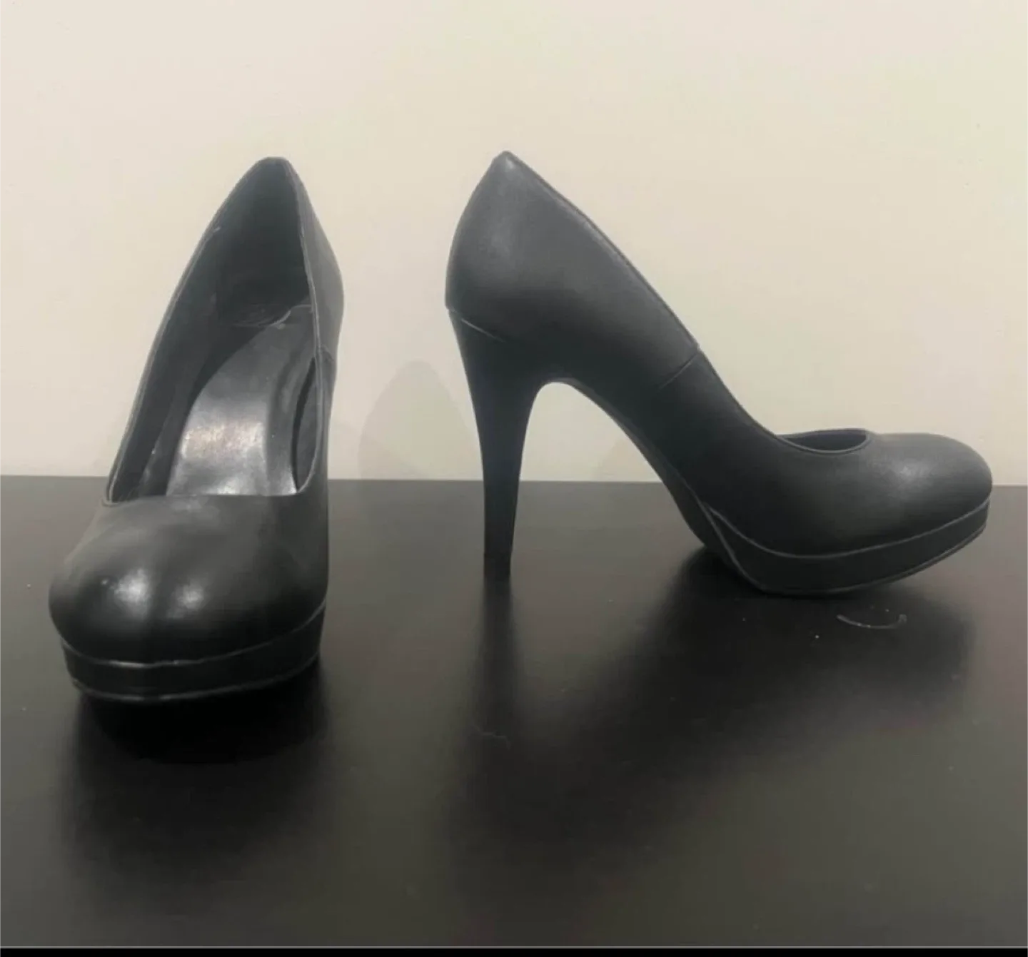 Matte Black Heels 4.5” thumbnail