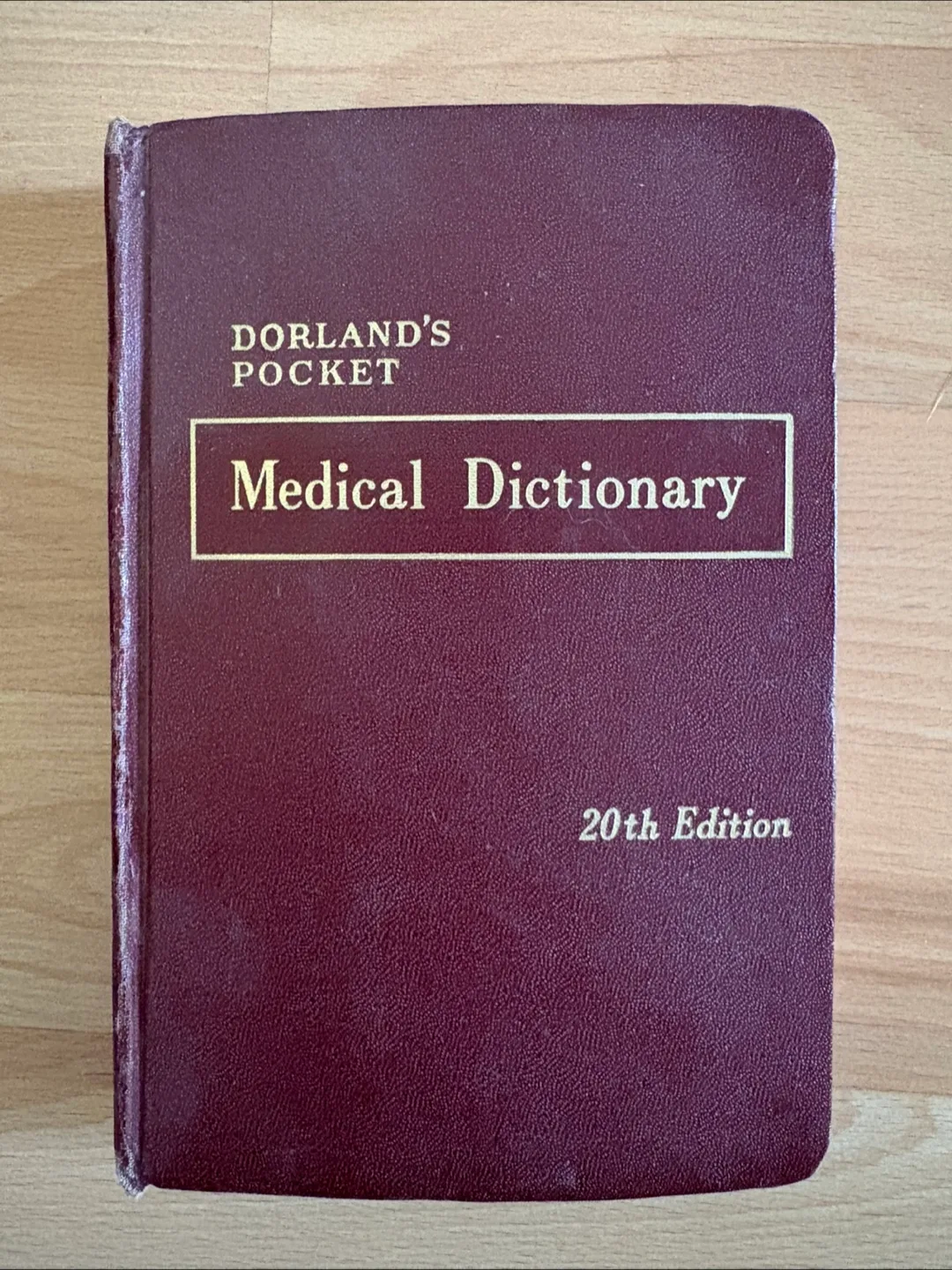Vintage Dorland's Pocket Medical Dictionary 20th Edition 1959 thumbnail