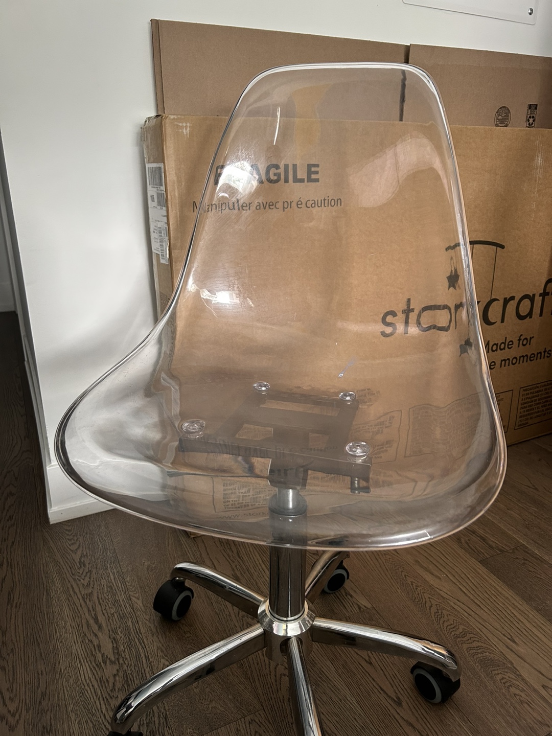 Bouclair Clear Office Chair - photo 2