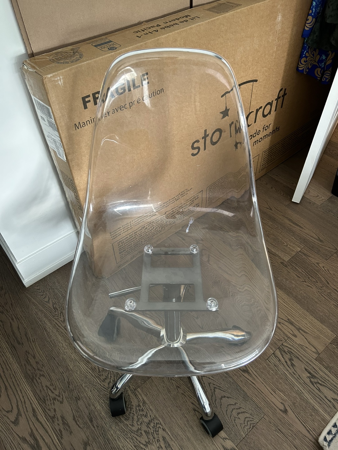 Bouclair Clear Office Chair