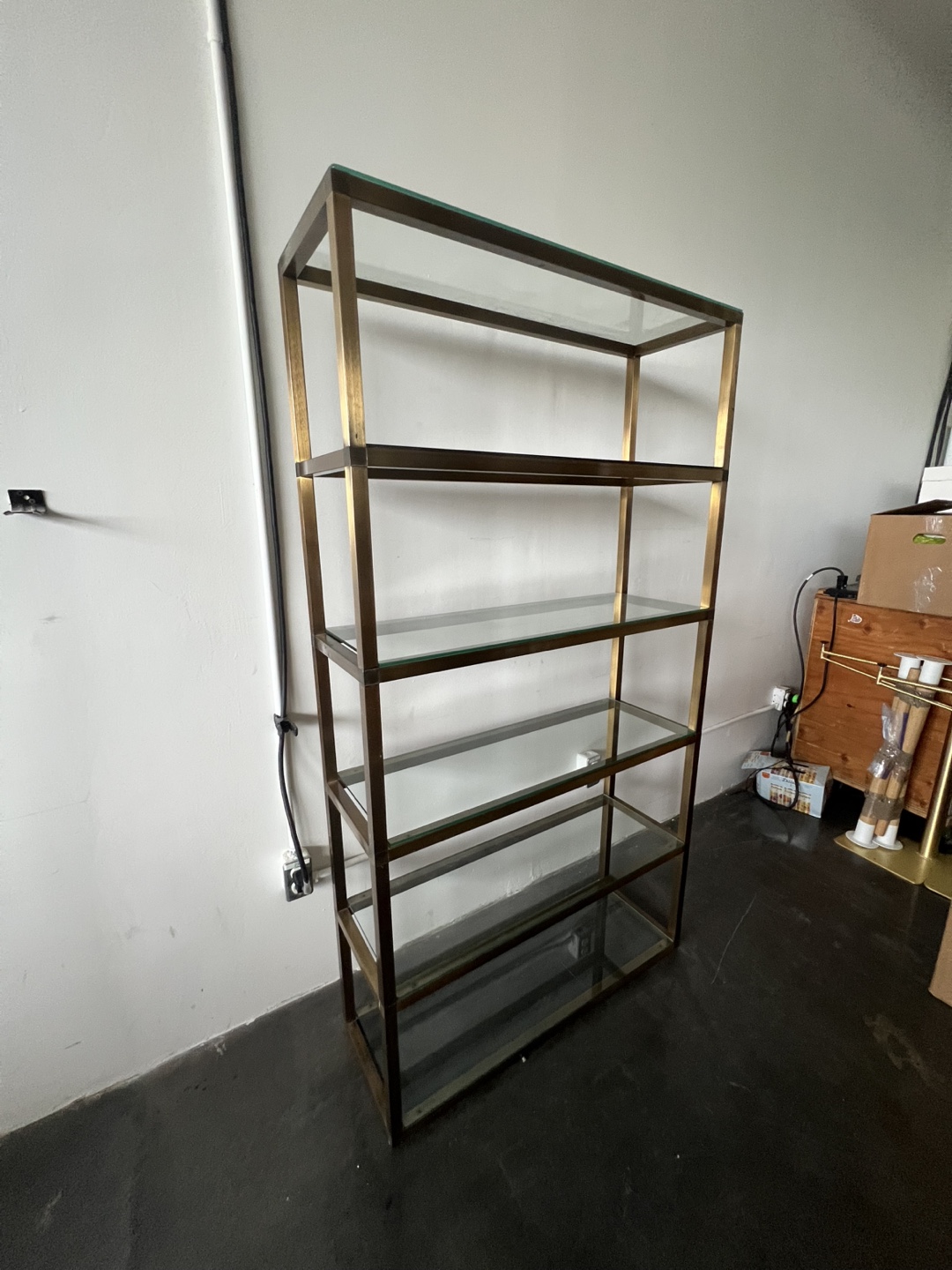 Brass Shelving Unit - photo 2