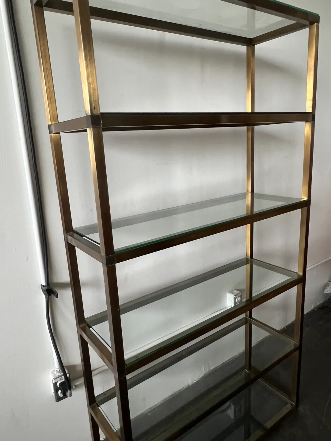 Brass Shelving Unit