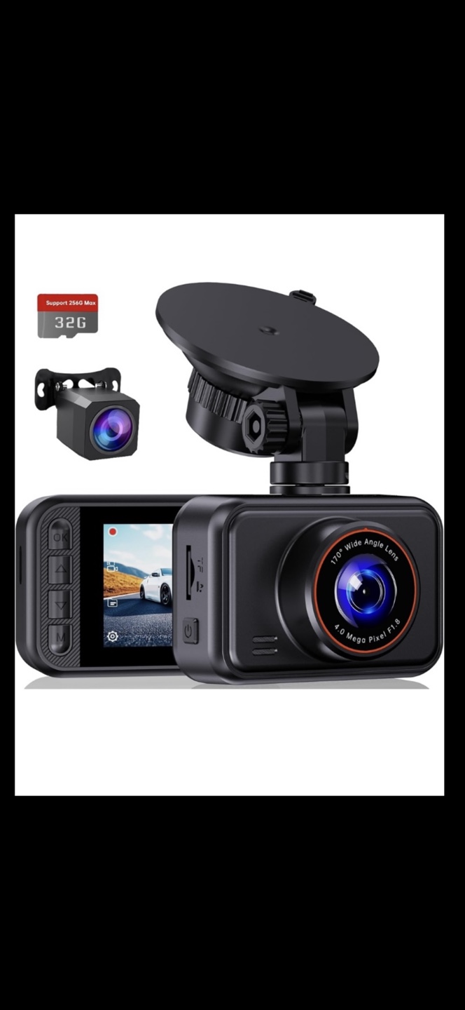 Front and Rear CHORTAU Dash Cam For Car - New in Box