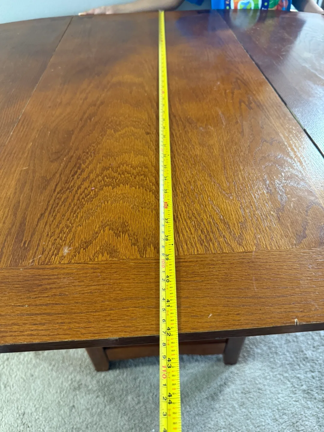 Round Wooden Dining Table with Leaf image indicator(7)