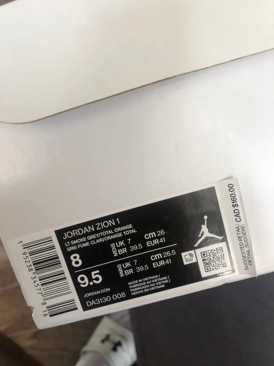 Jordan Zion 1 Size 8 US image indicator(5)