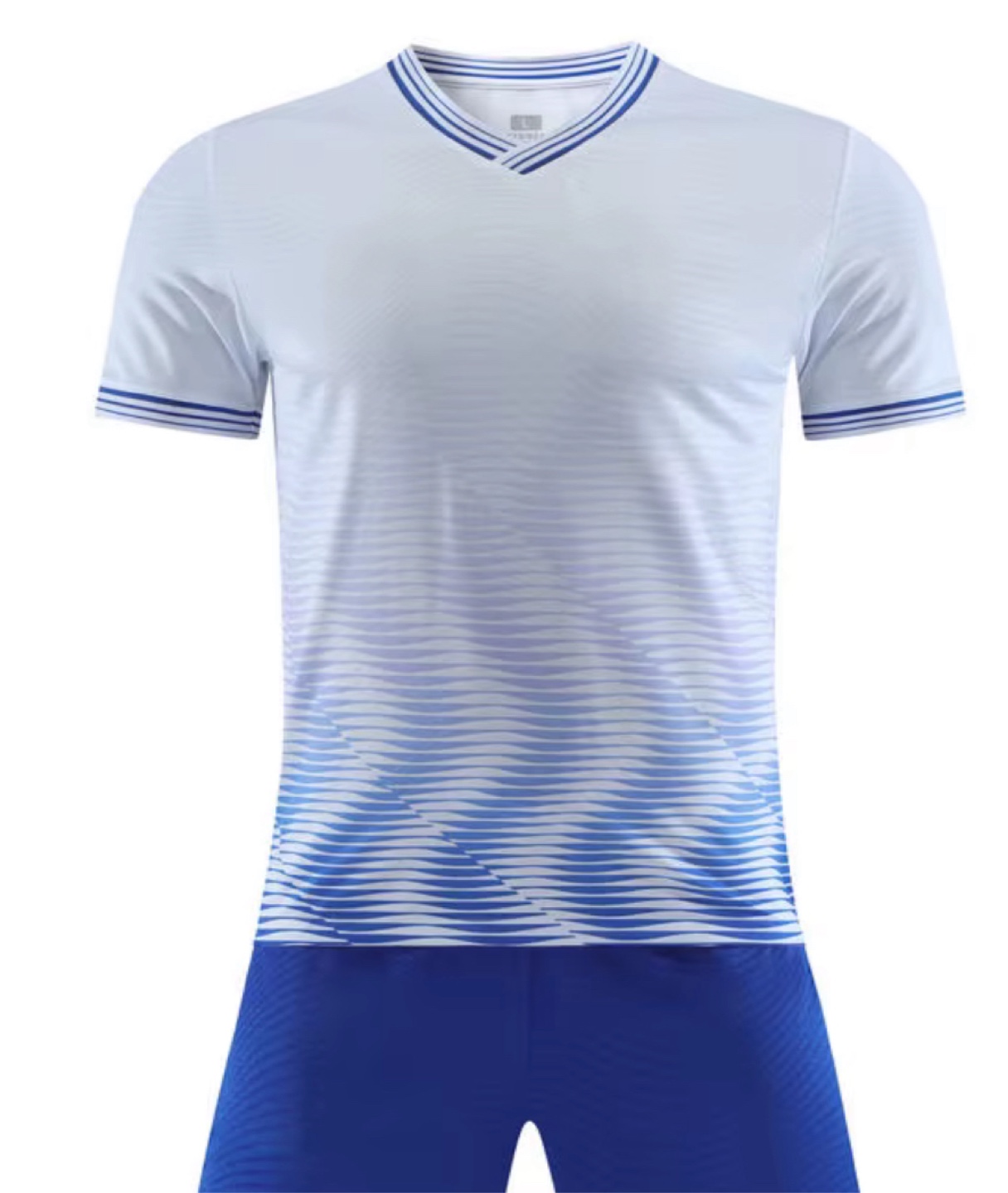 Blue & White Soccer Jersey Set - photo 2