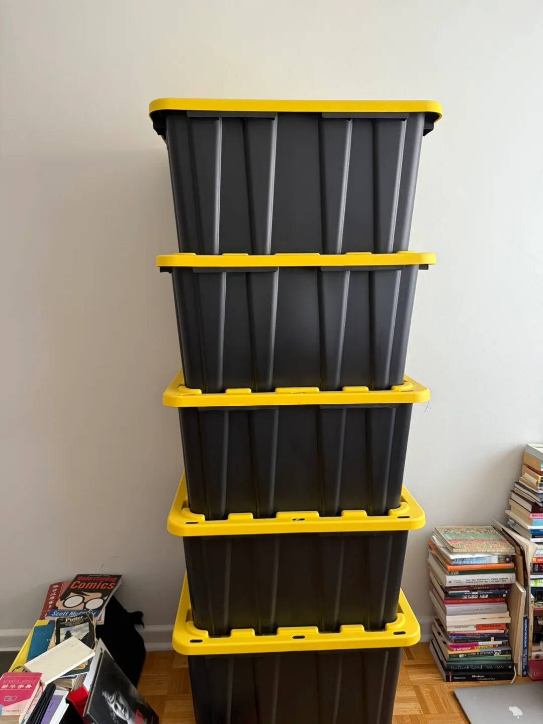 10 brand new HDX Tough Tote 102L - Black & Yellow thumbnail