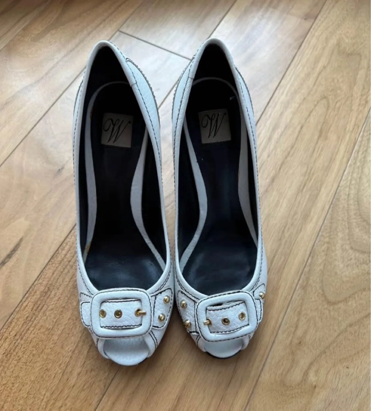 Zara White Heels - Size 36 thumbnail