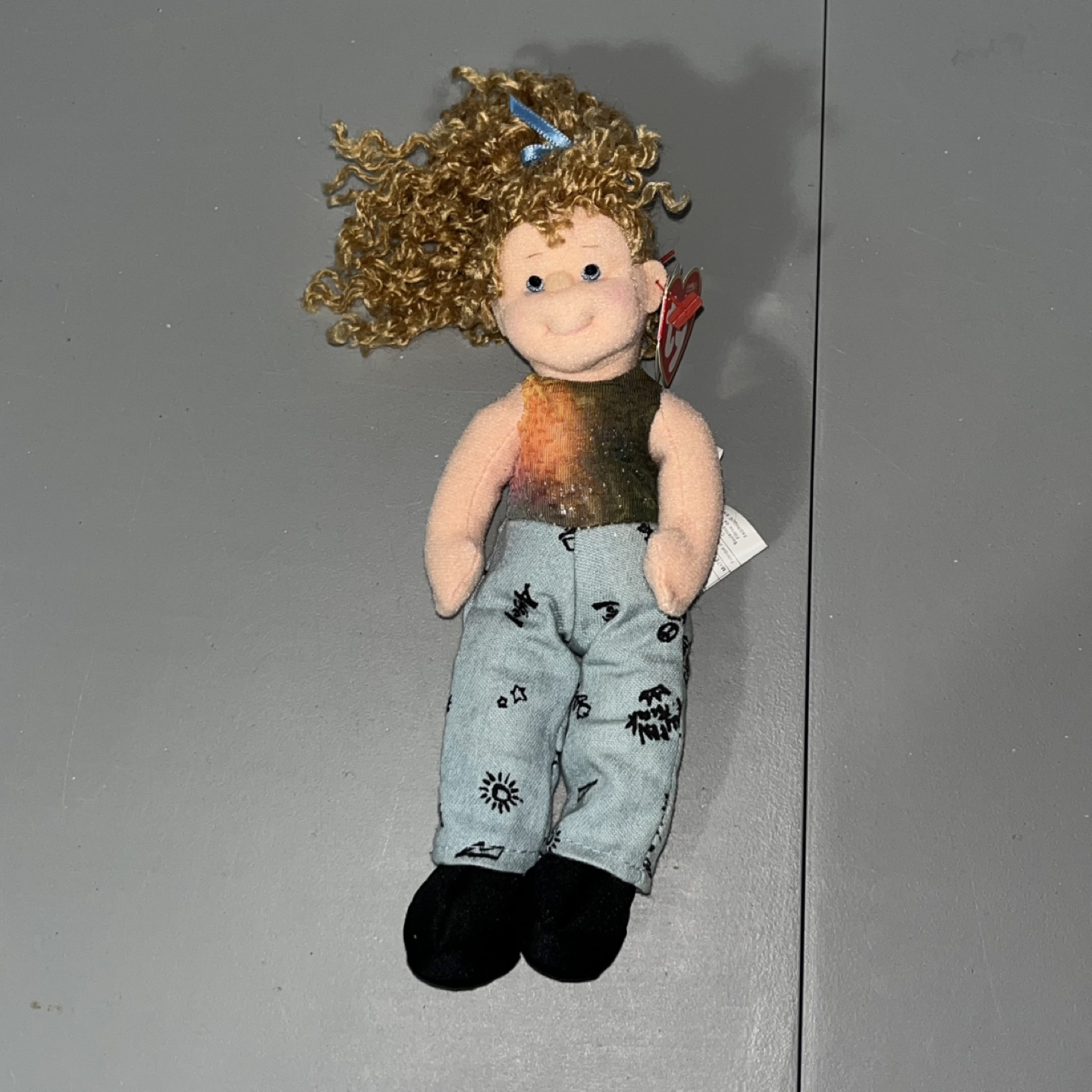 Ty Teenie Beanie Dolls Boppers Paula Plappertasche 2002 NWT
