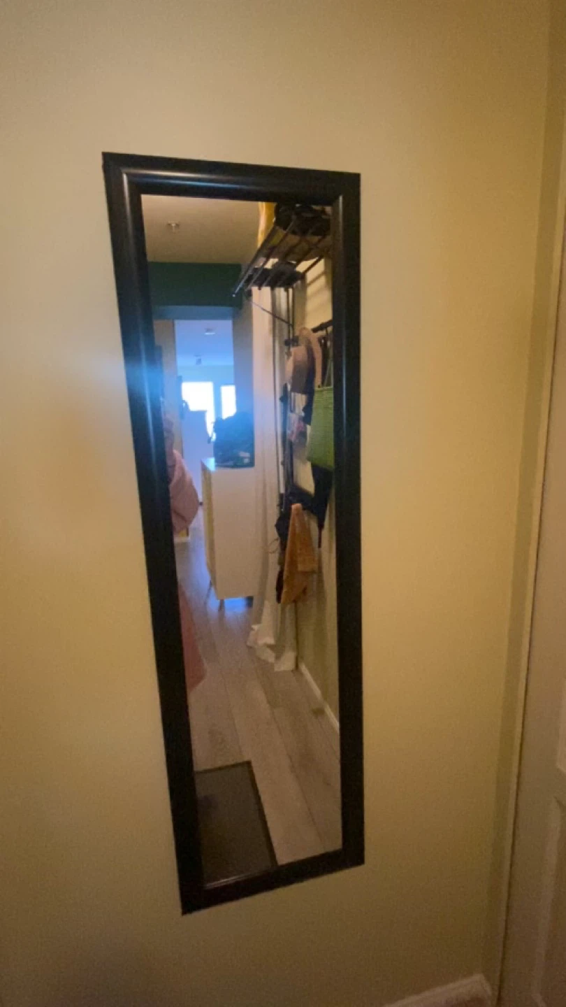 Full Length Black Framed Mirror