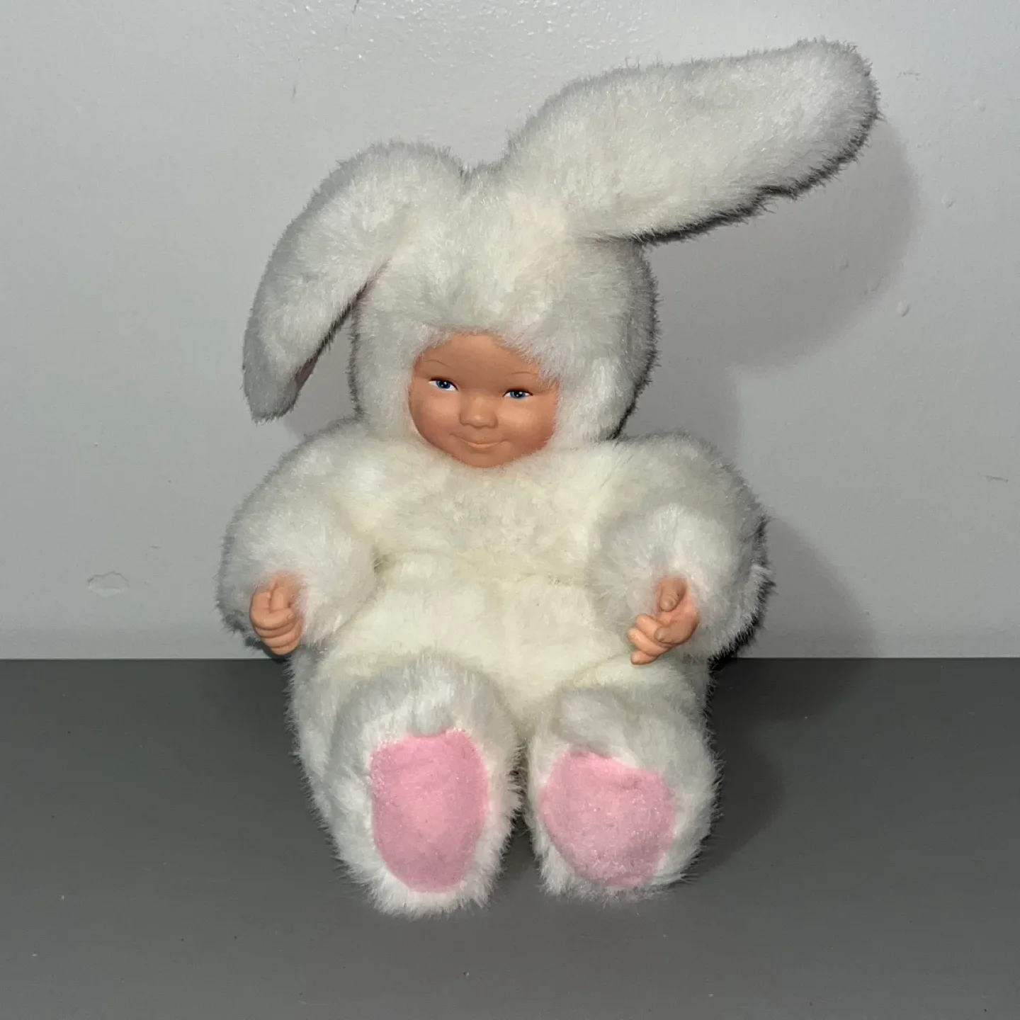 Anne Geddes Baby Bunny Doll 1997 Vintage thumbnail