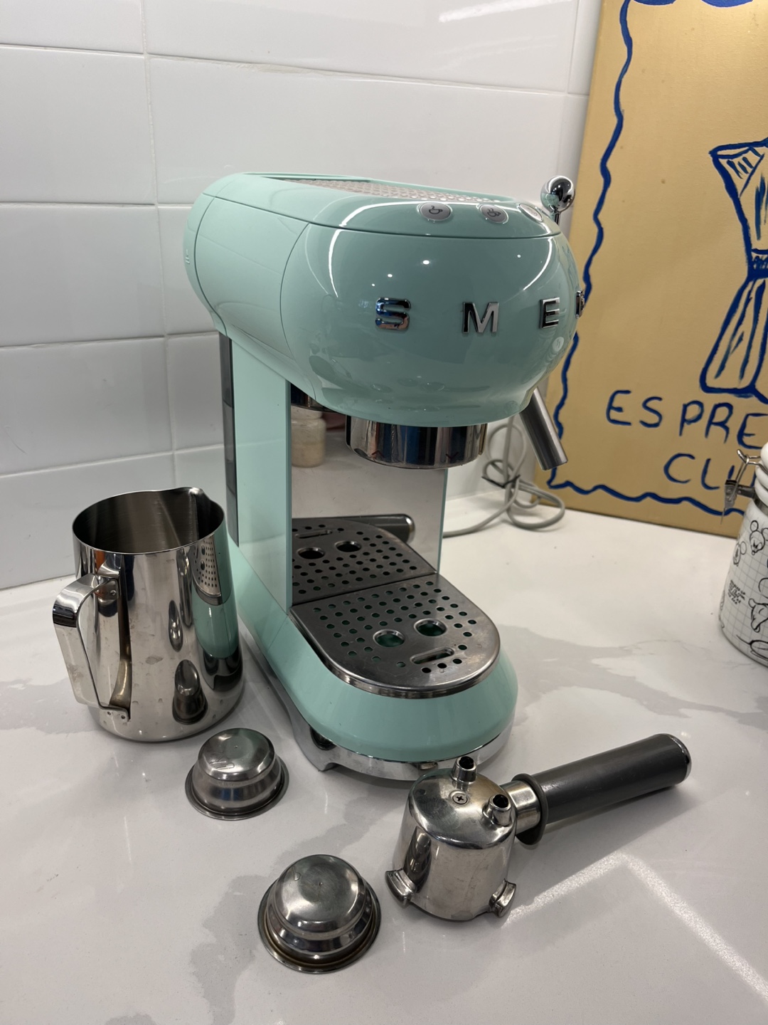 Smeg Espresso Machine - Mint Green - photo 3