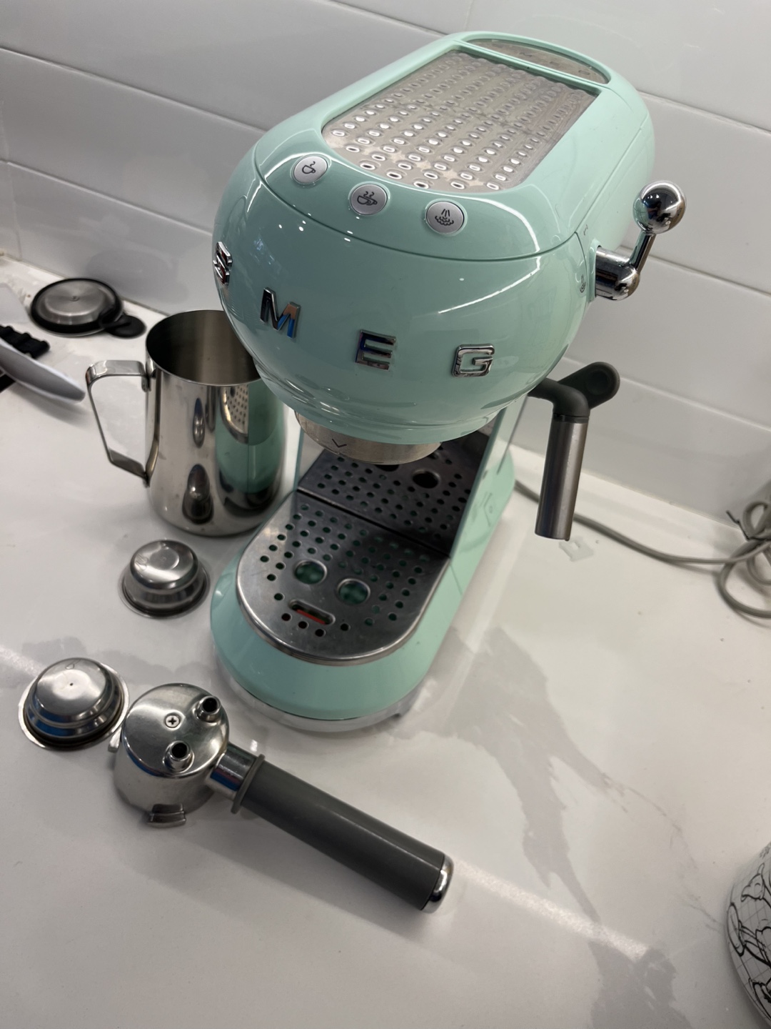 Smeg Espresso Machine - Mint Green - photo 4