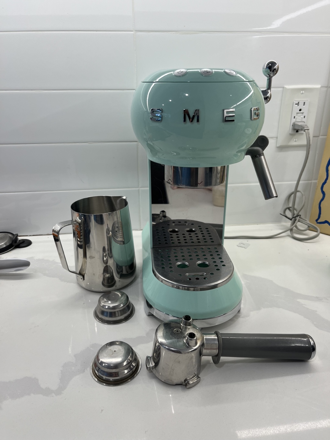 Smeg Espresso Machine - Mint Green - photo 2