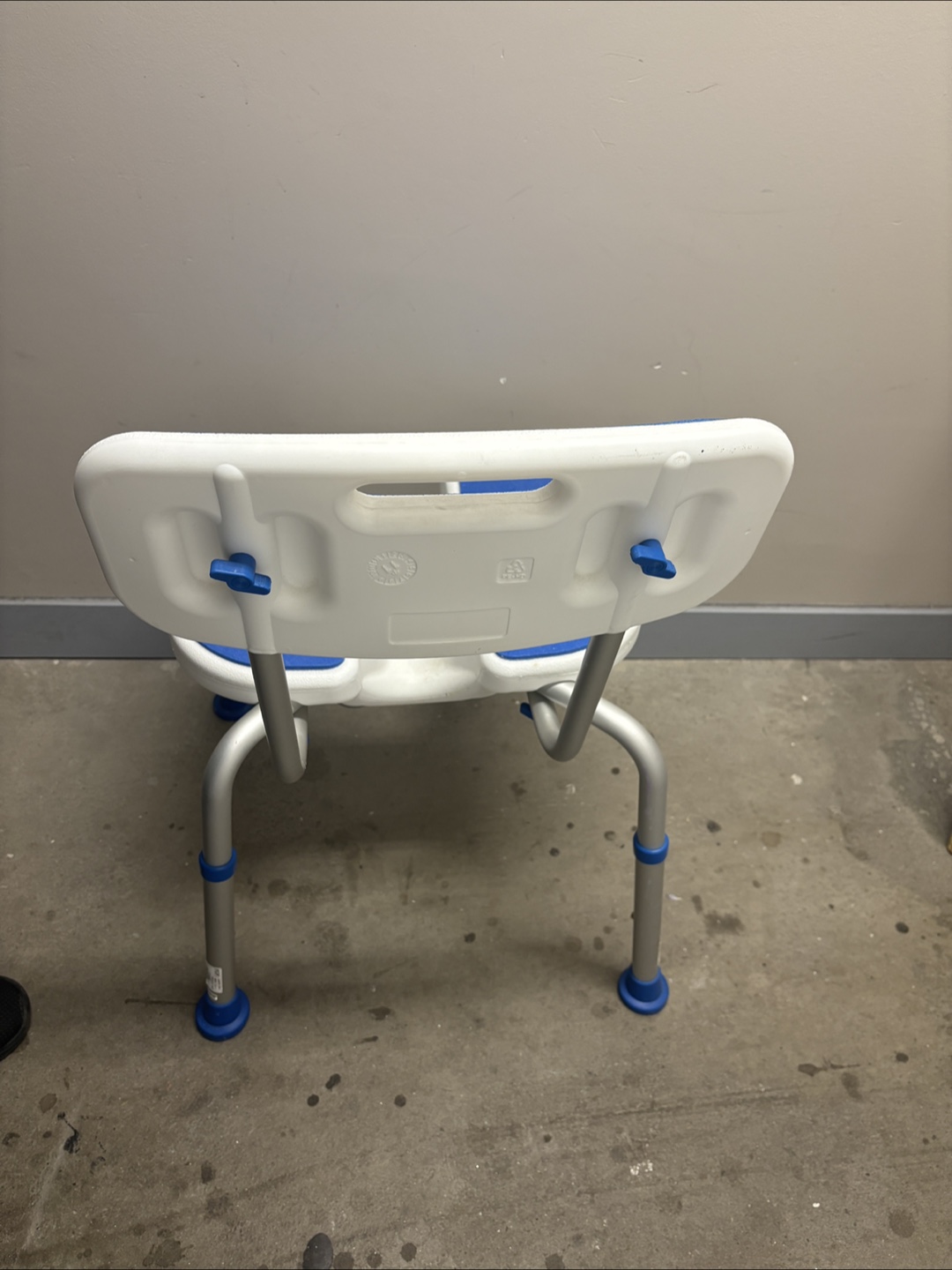 Blue & White Adjustable Bath/Shower Chair - photo 5