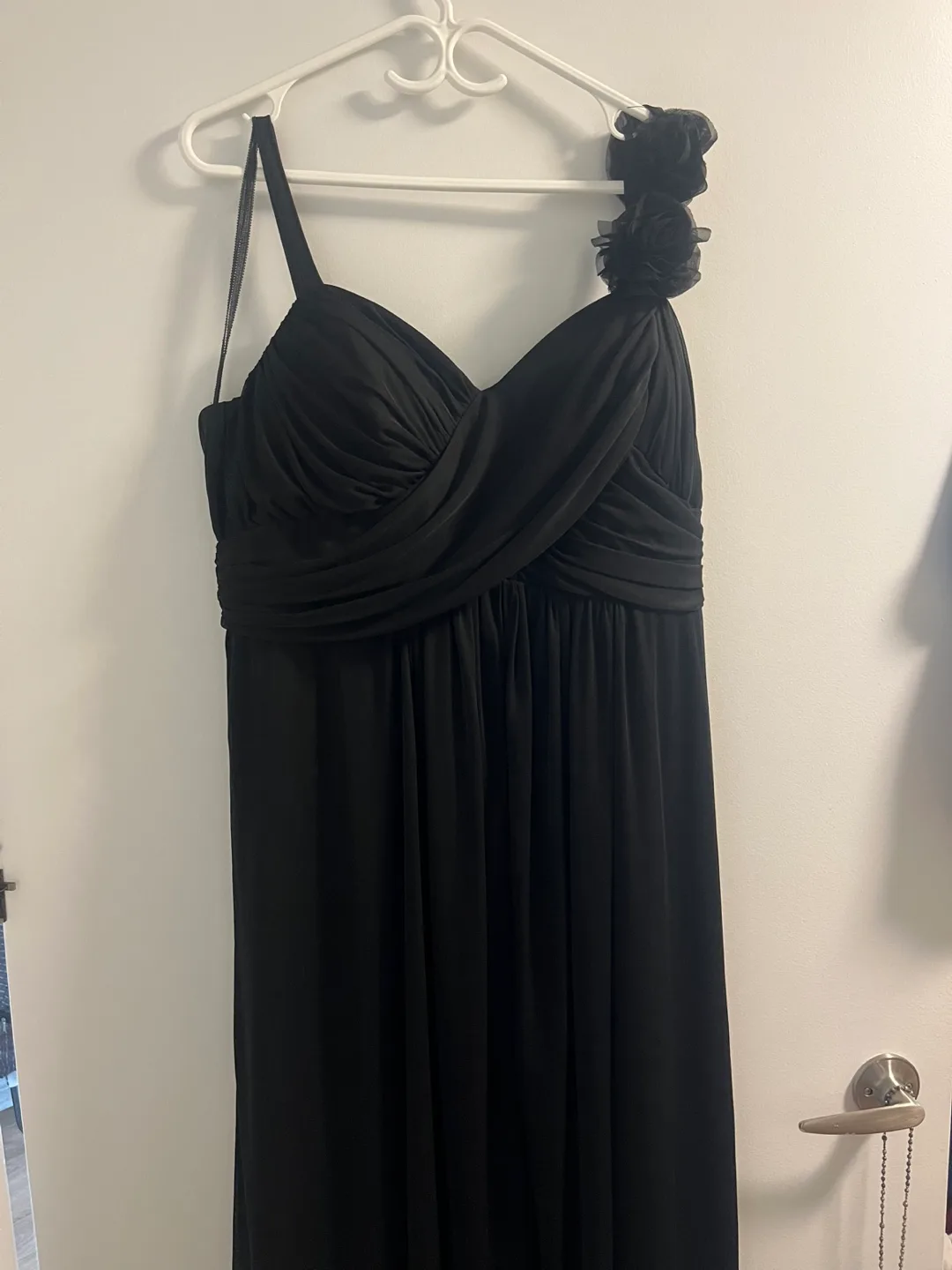 Elegant Black Formal Gown Plus Size 18W thumbnail