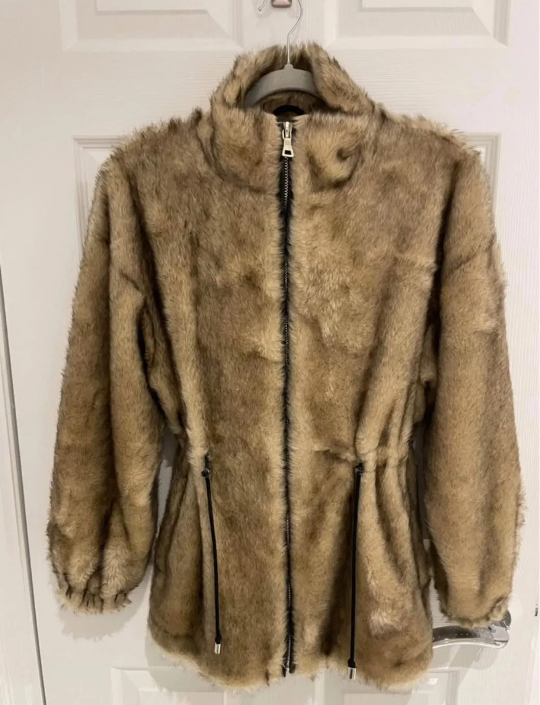 Zara Woman Faux Fur Jacket - Size XS thumbnail
