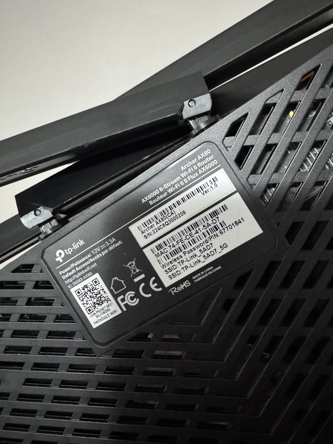 TP-Link AX6000 WiFi 6 Router (Archer AX80) - photo 4
