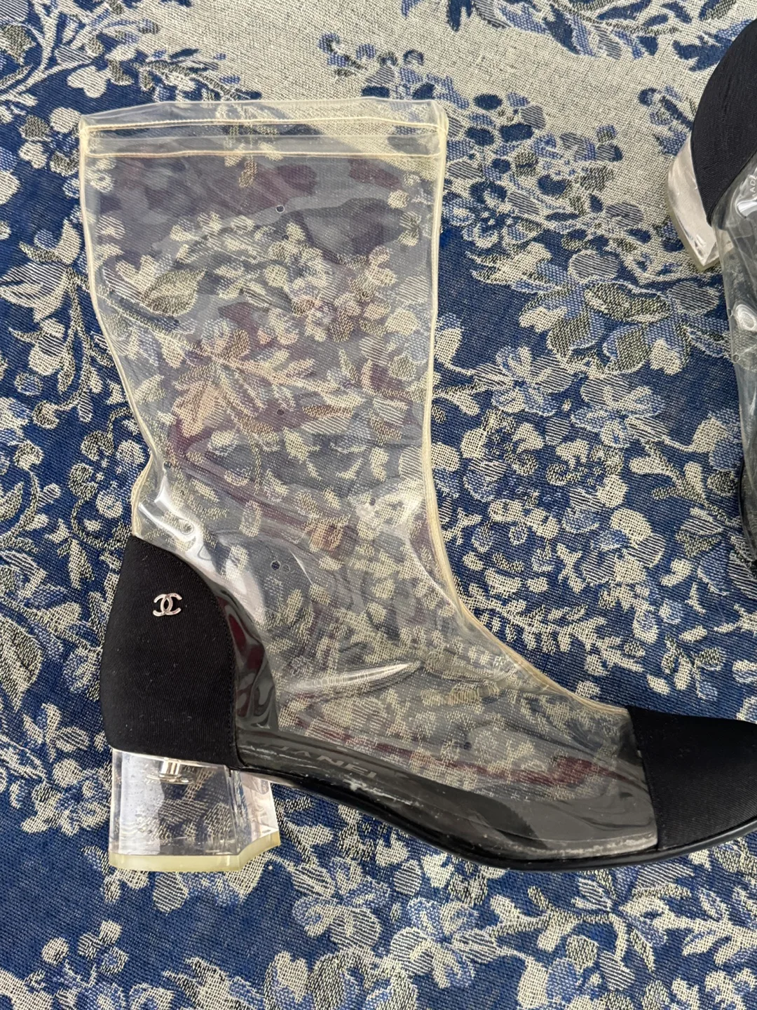 Chanel Clear Rain Boots - Size 37 image indicator(3)