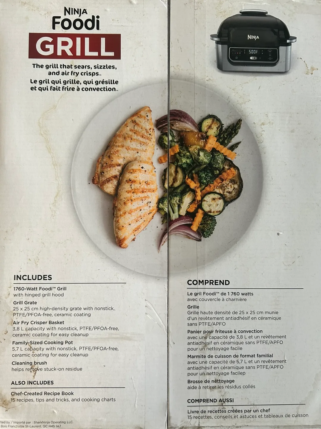 New: Ninja Foodi Grill - Sear, Sizzle, Air Fry! (Item two) image indicator(3)