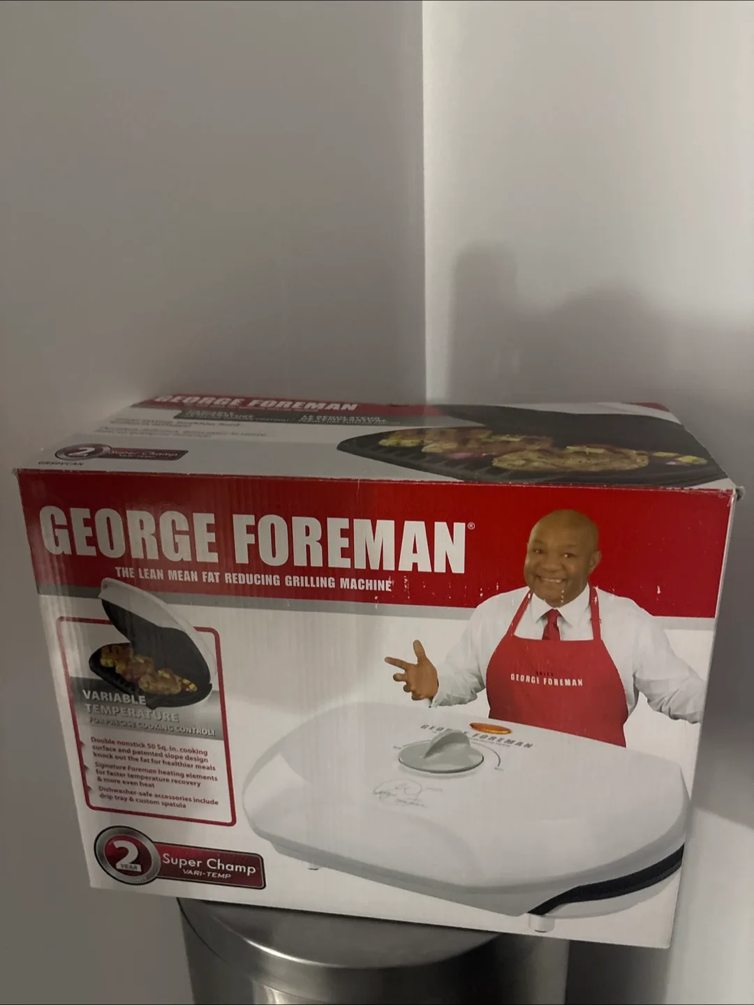 George Foreman Lean Fat Reducing Grilling Machine thumbnail