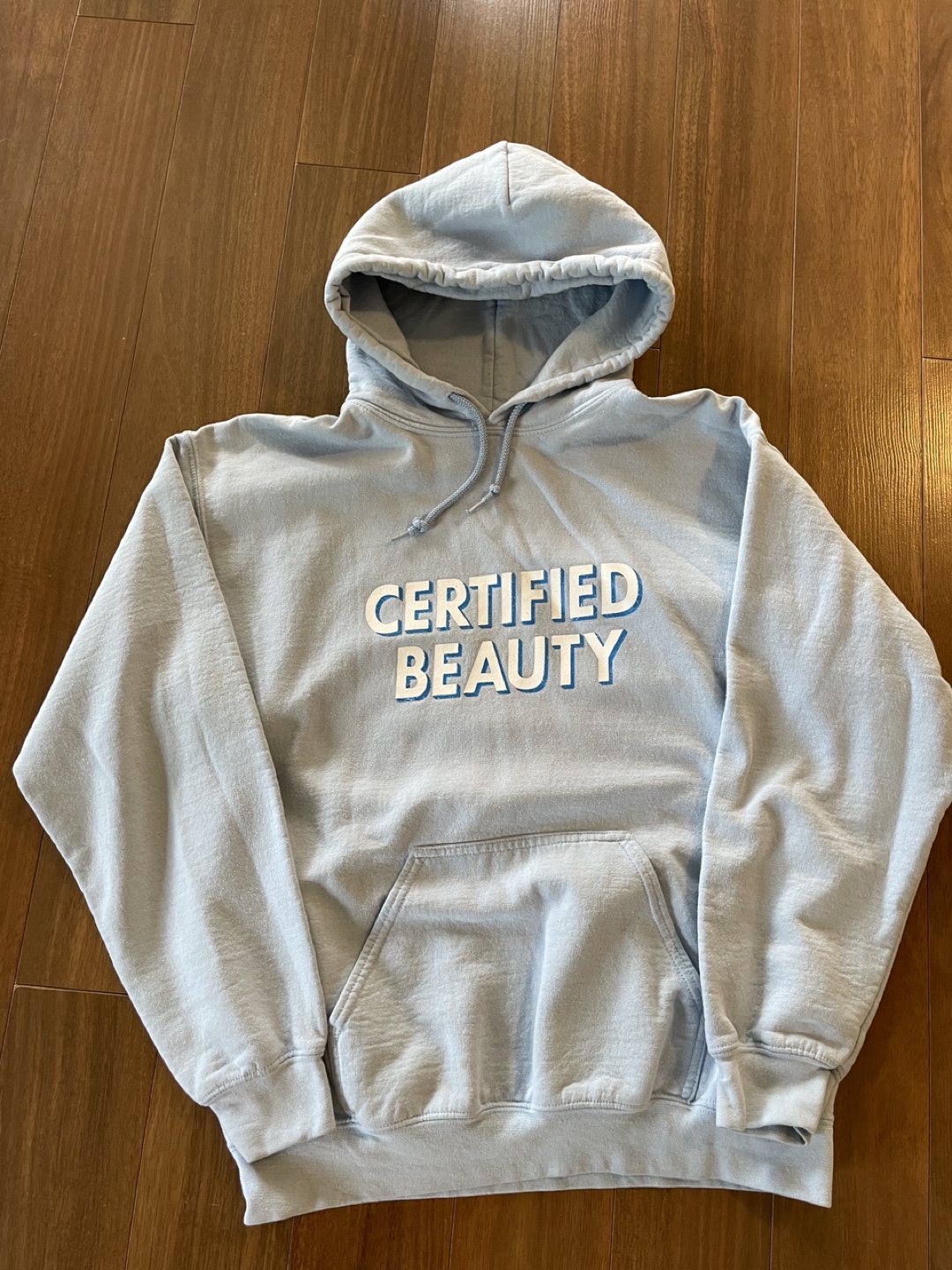 Certified Beauty Blue Hoodie- Hockey Benders size men’s medium