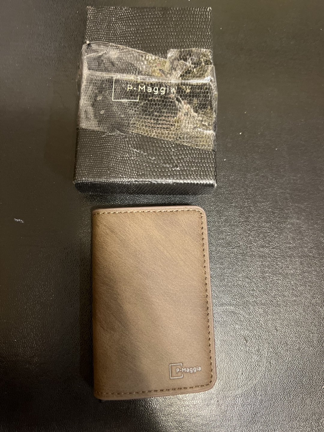P. Maggia Brown Leather Wallet with Box - photo 4