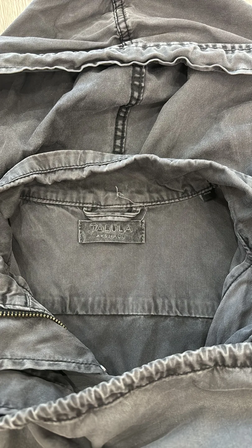 Aritzia Talula grey spring / fall hooded jacket image indicator(4)