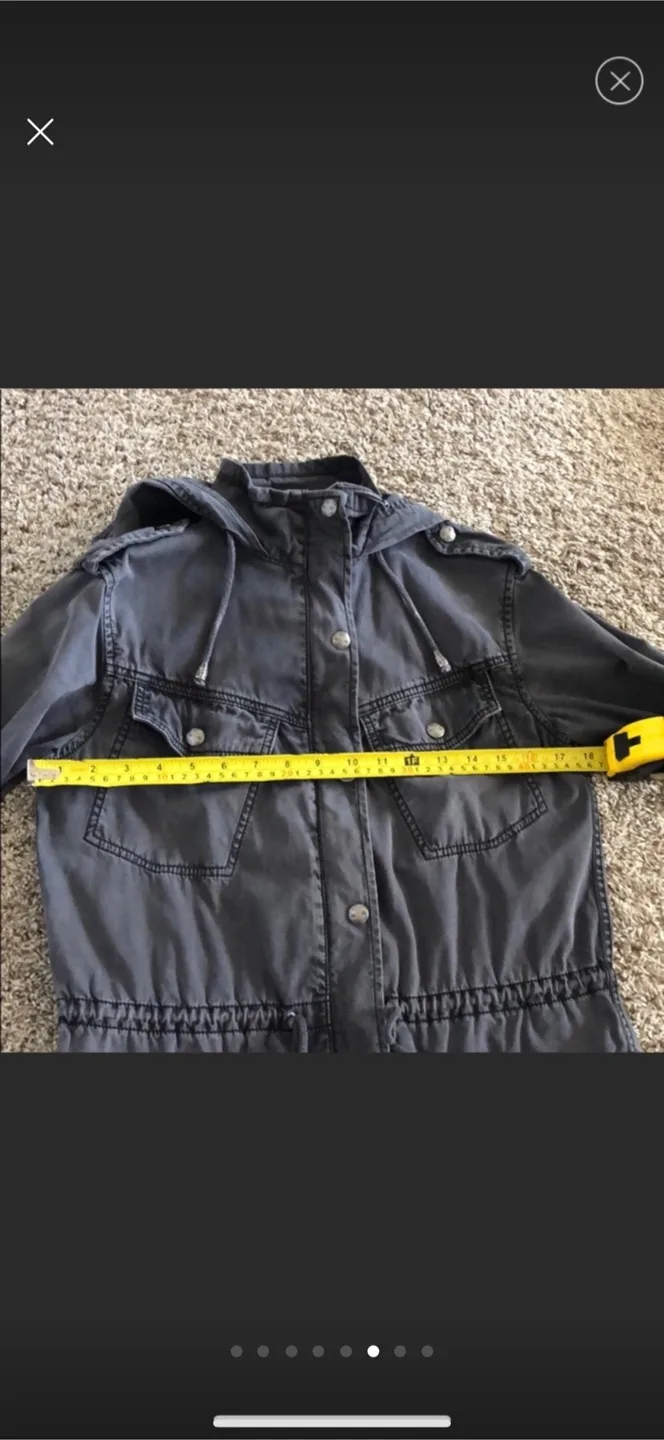 Aritzia Talula grey spring / fall hooded jacket image indicator(5)